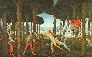 Panel II of The Story of Nastagio degli Onesti Sandro Botticelli